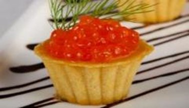 Тарталетки с красной икрой